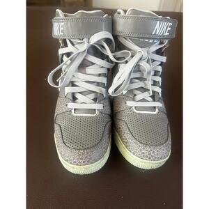 Nike Air Revolution Sky Hi Wedge Gray Shoes Women 7.5 Grey / Sea Foam 2014 Rare